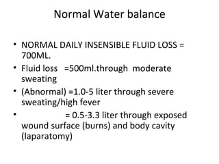 Liquid Normal Fluid therapy2 | PPT