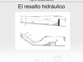 El resalto hidráulicoEl resalto hidráulico
Flujo en canales abiertos
 