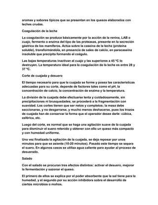 Flujo grama elaboracion del queso