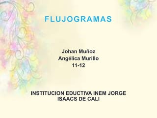 Johan Muñoz
Angélica Murillo
11-12
INSTITUCION EDUCTIVA INEM JORGE
ISAACS DE CALI
 