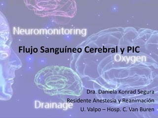 Flujo Sanguíneo Cerebral y PIC
Dra. Daniela Konrad Segura
Residente Anestesia y Reanimación
U. Valpo – Hosp. C. Van Buren
 