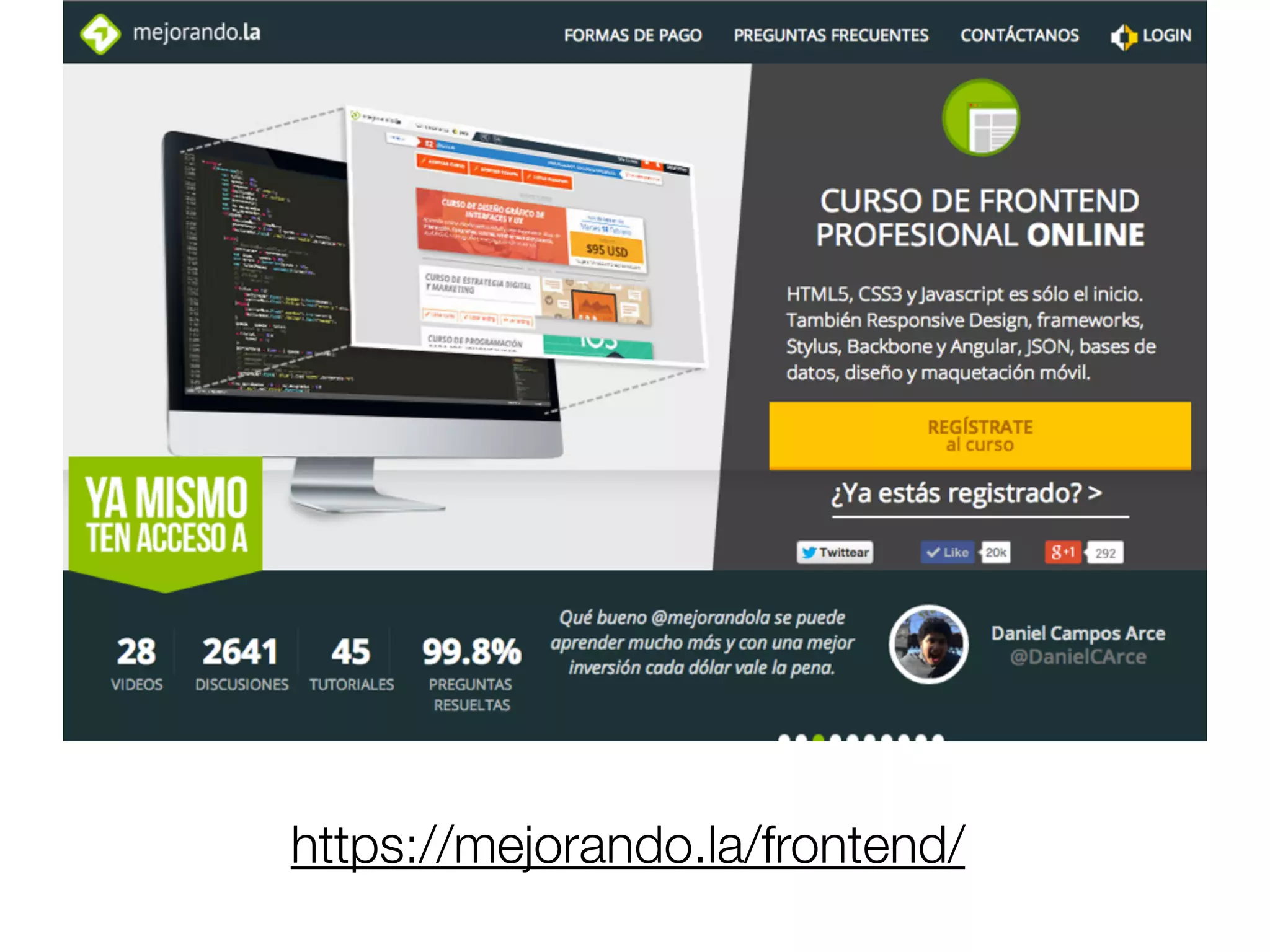 https://mejorando.la/frontend/ 
 