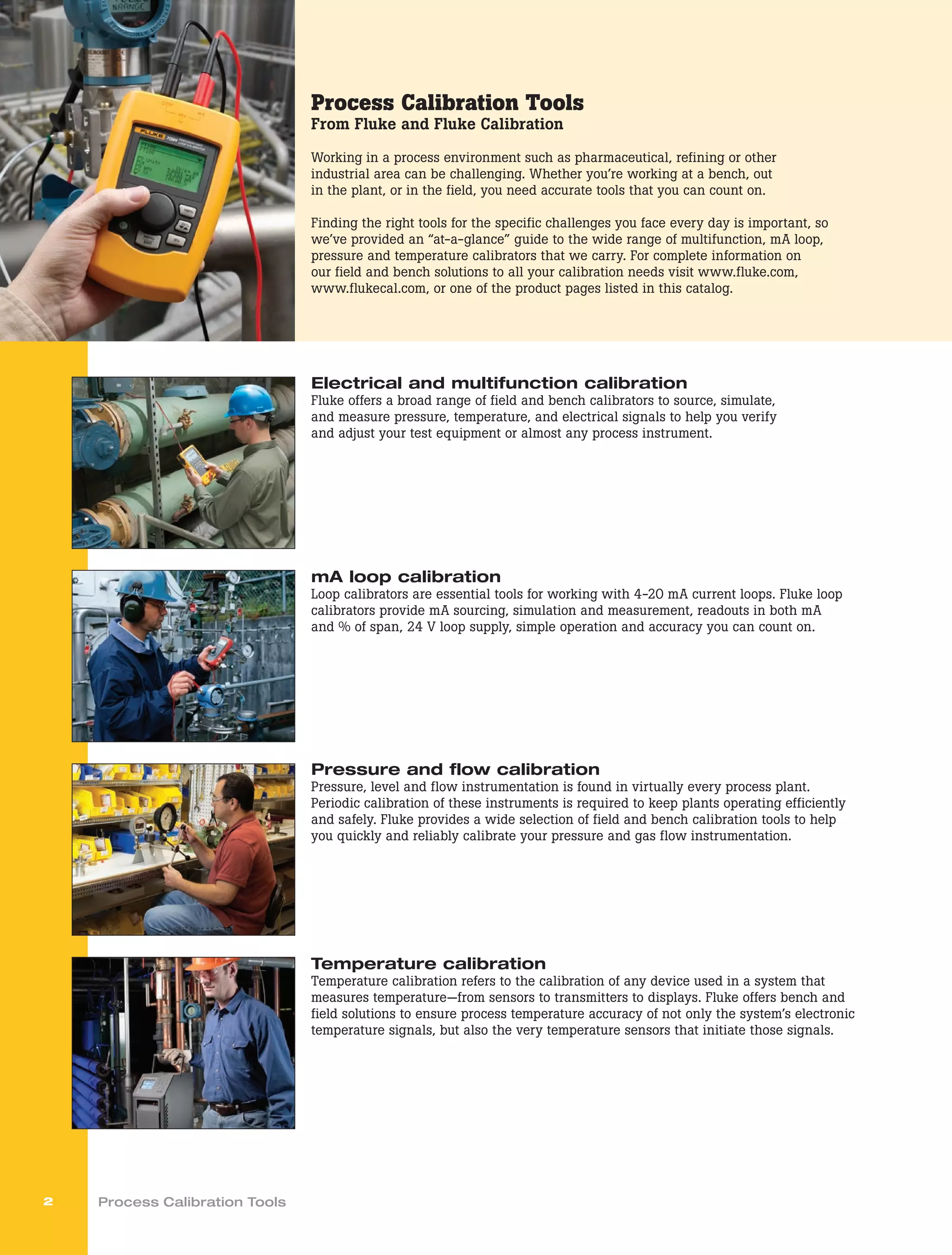New Process Calibration Tools (PCT) Catalog by Fluke Calibration PDF