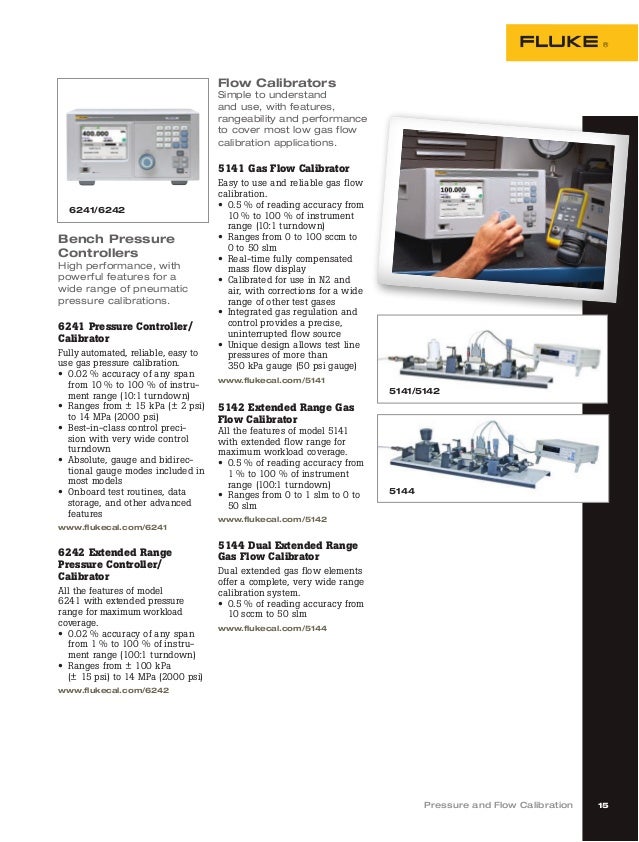 New Process Calibration Tools (PCT) Catalog by Fluke Calibration