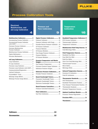 New Process Calibration Tools Catalog by Fluke Calibration | PDF