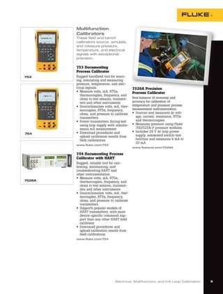 New Process Calibration Tools Catalog by Fluke Calibration | PDF