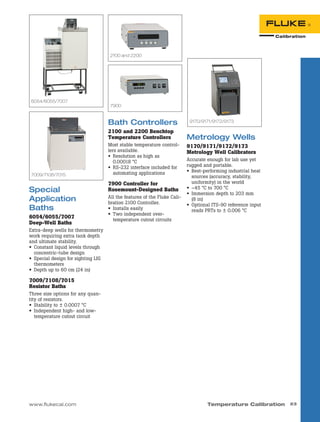 New Calibration Product Catalog by Fluke Calibration | PDF