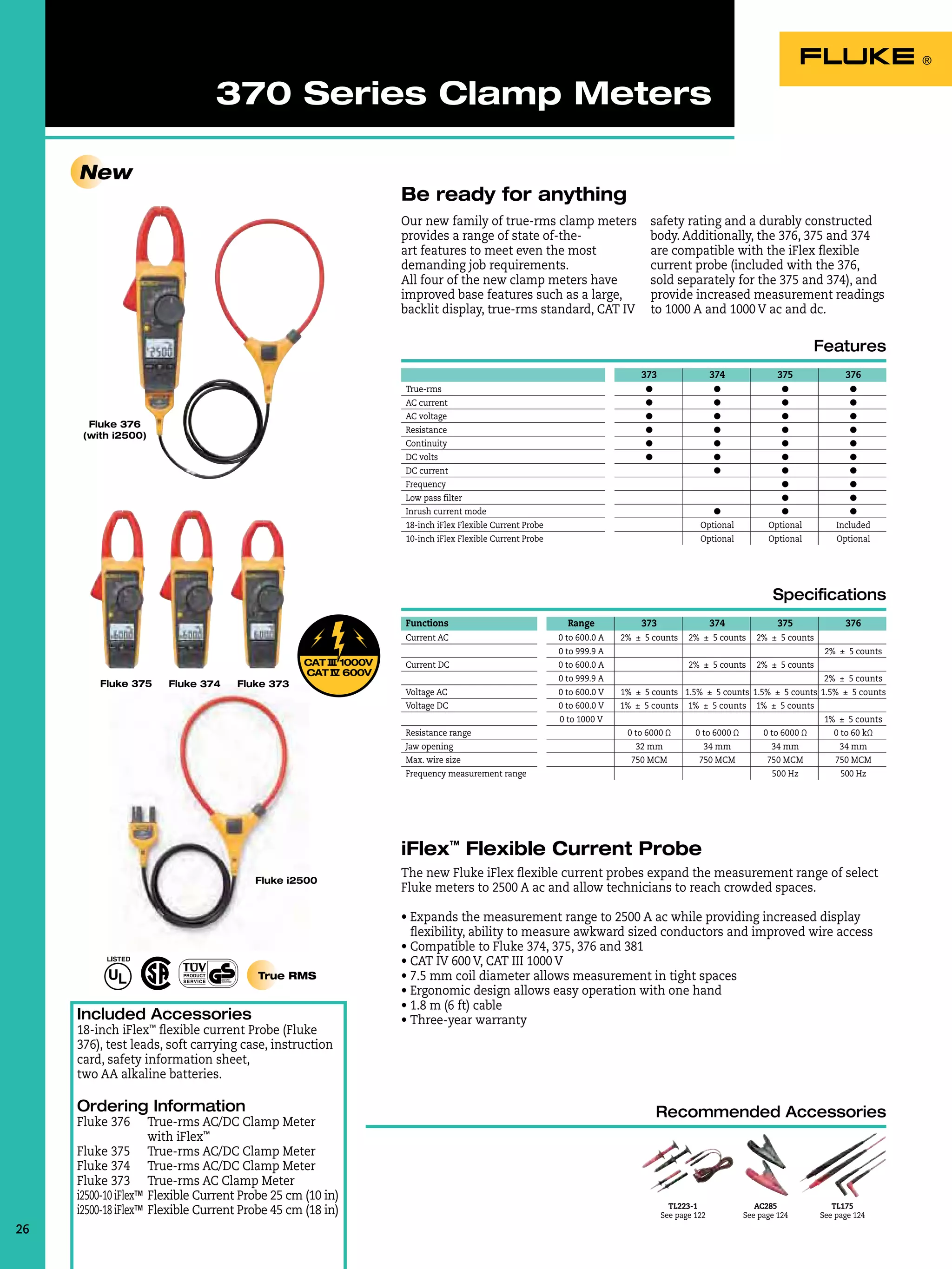 Fluke Electrical Measurement Testing Tools Catalog 2012 2013 in