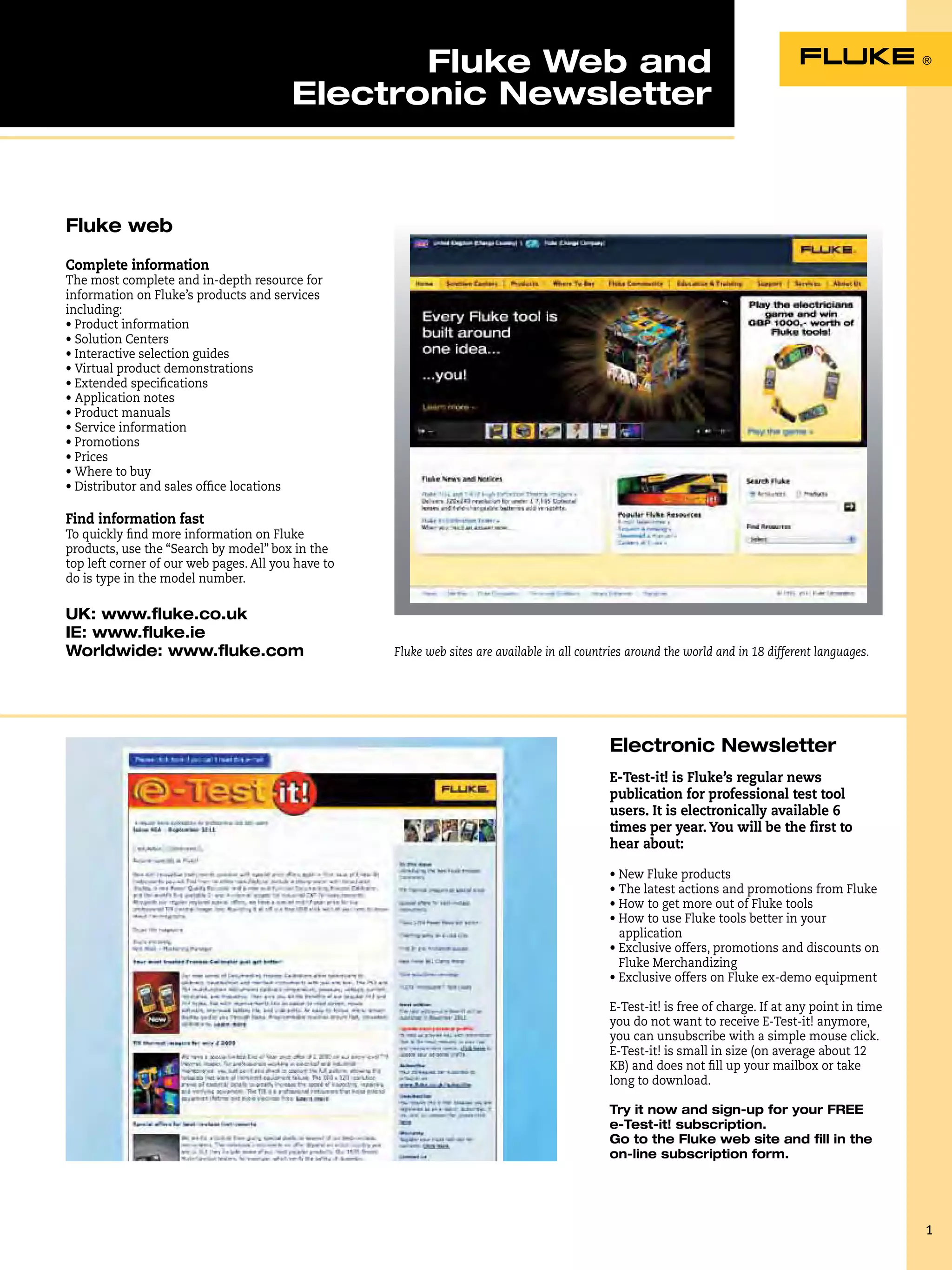 Fluke Electrical Measurement T…