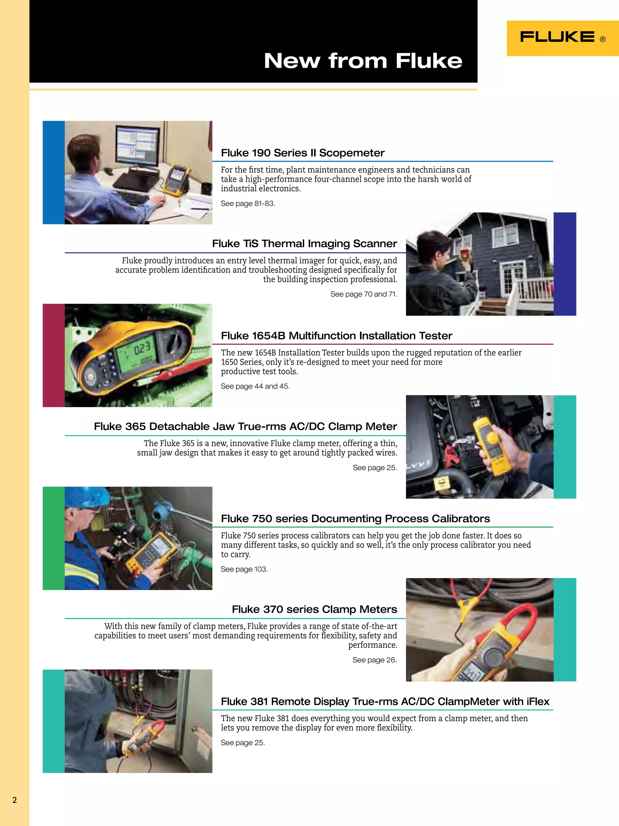 Fluke Electrical Measurement Testing Tools Catalog 2012 2013 in
