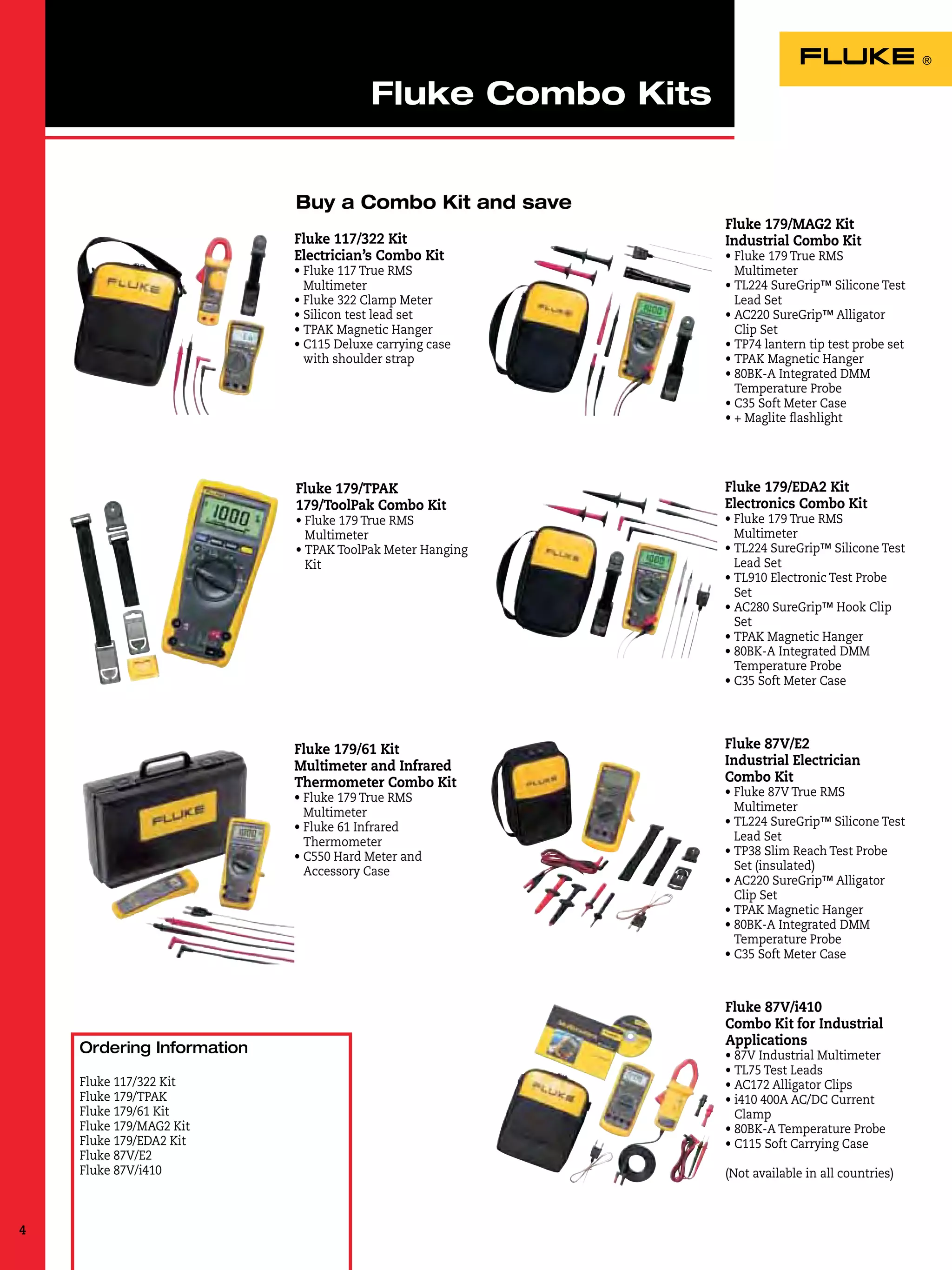 Fluke Electrical Measurement Testing Tools Catalog 2012 2013 in