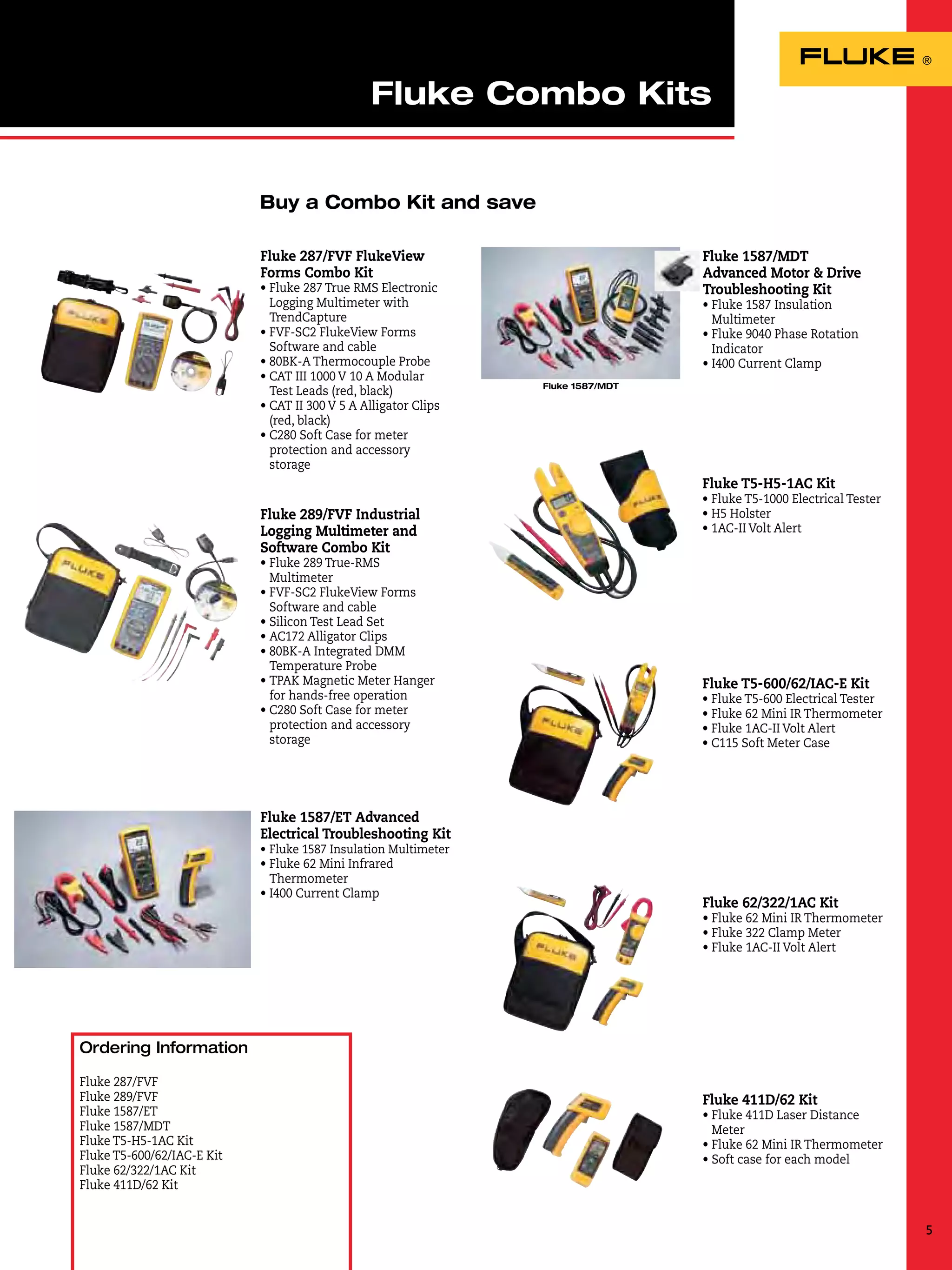 Fluke Electrical Measurement Testing Tools Catalog 2012 2013 in