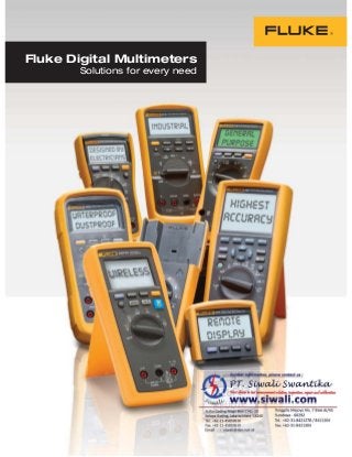 Fluke Digital Multimeters
Solutions for every need
 