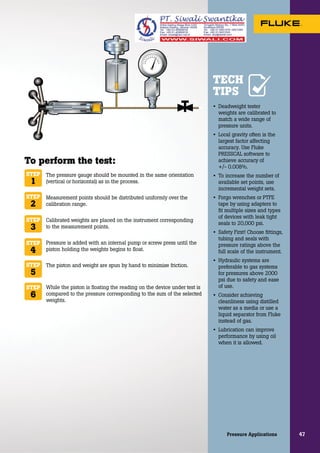 Fluke Process Calibration Tools Catalog | PDF