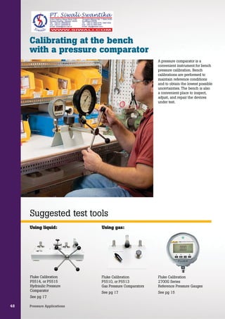 Liquid Comparator Fluke Process Calibration Tools Catalog | PDF