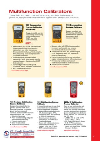 Fluke Process Calibration Tools Catalog | PDF