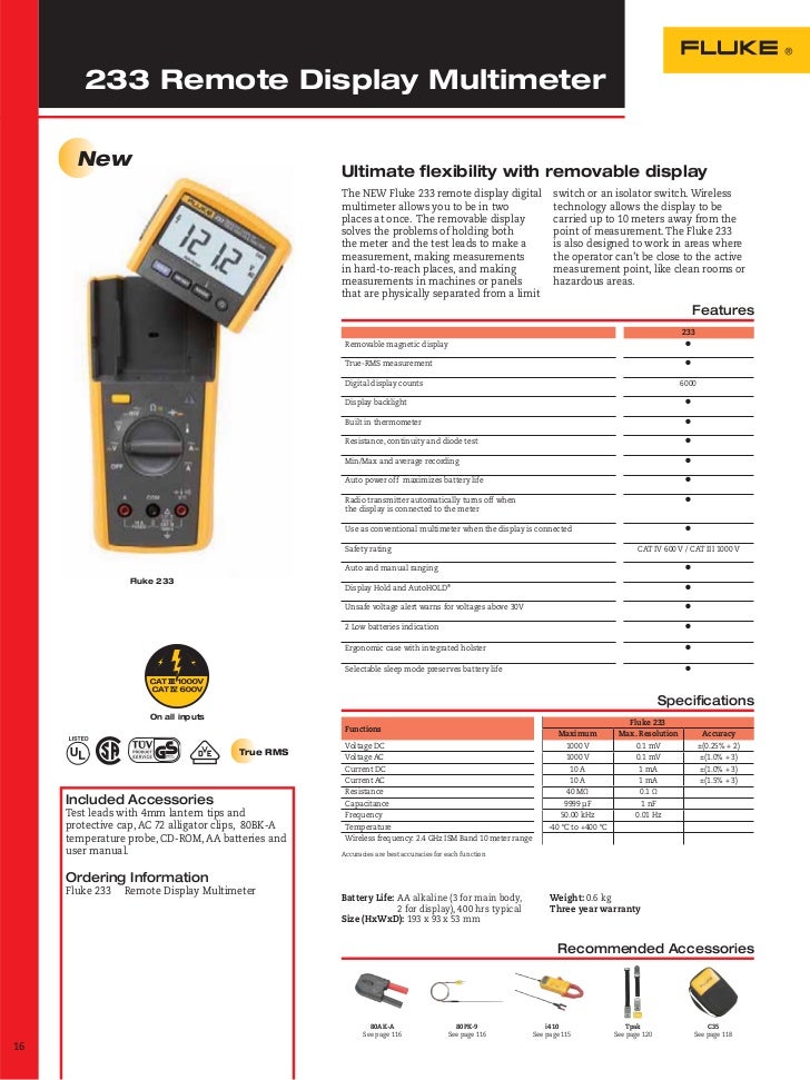 Watch online Fluke 87 Series Iii Digital Multimeter with subtitles
