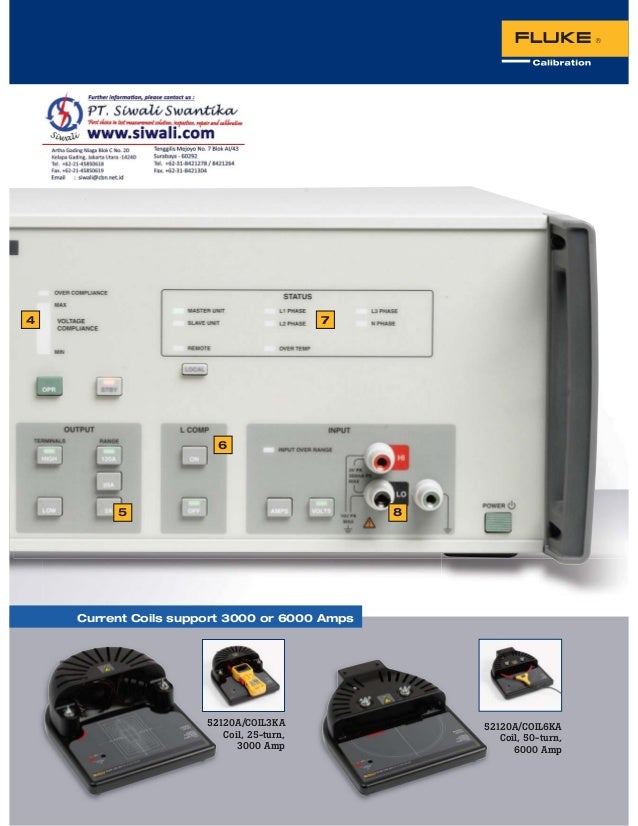Datasheet Fluke 52102A. Hubungi PT. Siwali Swantika 02145850618