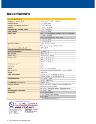 Datasheet Fluke 9190A. Hubungi PT. Siwali Swantika 021-45850618 | PDF