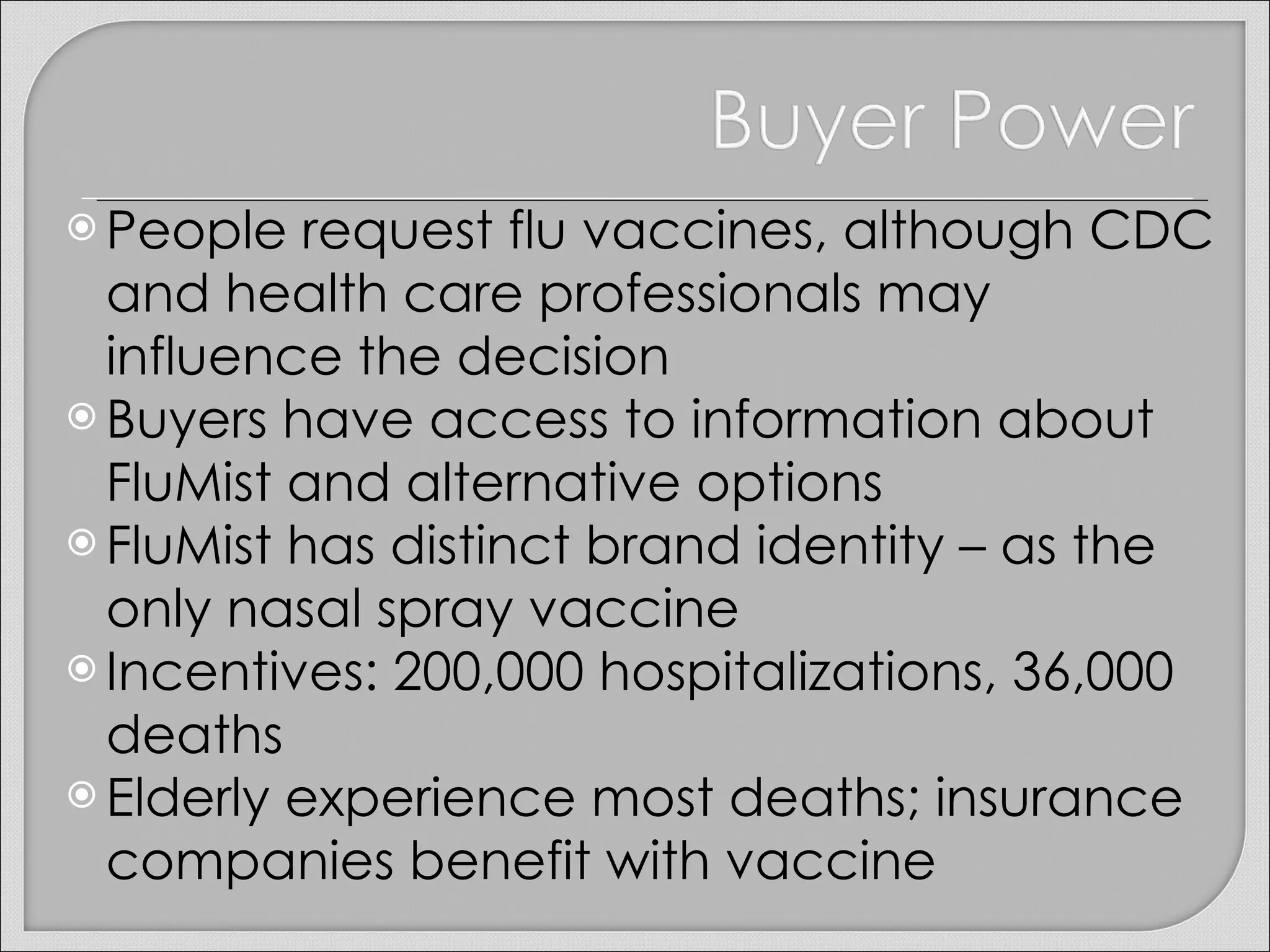FluMist - Biotech Marketing | PPT