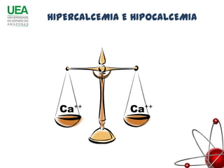 HIPERCALCEMIA E HIPOCALCEMIA




  Ca⁺⁺         Ca⁺⁺
 