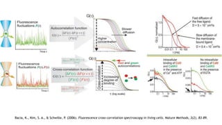 Bacia, K., Kim, S. A., & Schwille, P. (2006). Fluorescence cross-correlation spectroscopy in living cells. Nature Methods, 3(2), 83–89.
 