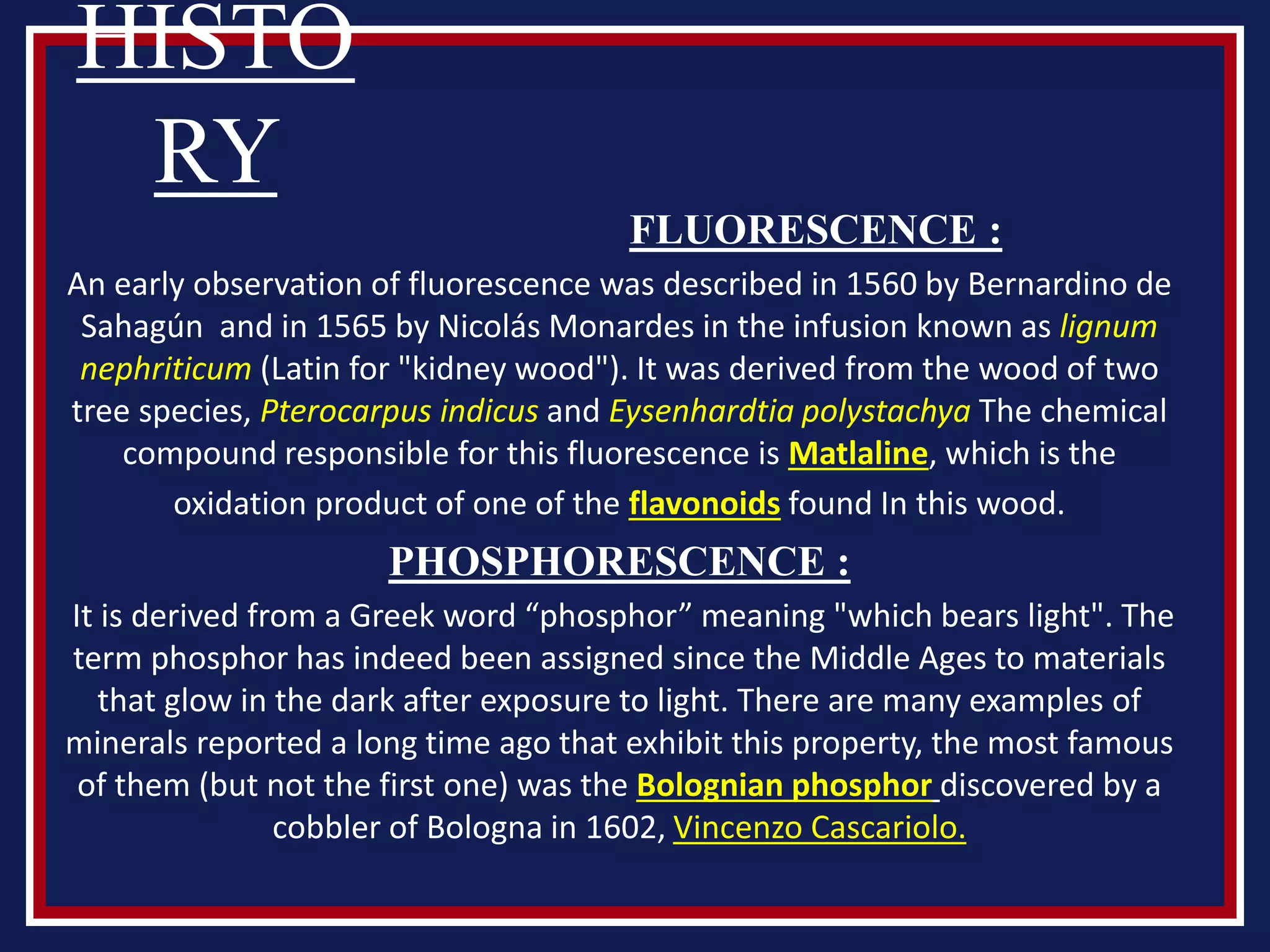 Fluorescence and phosphorescence | PPT