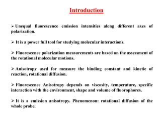 Fluorescence anisotropy