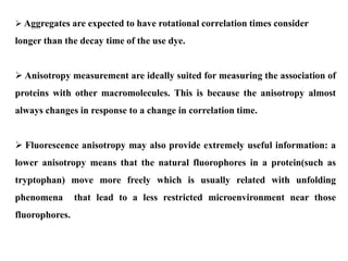 Fluorescence anisotropy