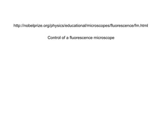 http://nobelprize.org/physics/educational/microscopes/fluorescence/fm.html Control of a fluorescence microscope 