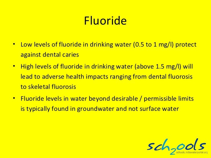 Fluoride in water_India Water Portal_2011