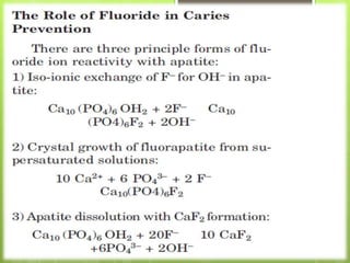 Fluorides in dentistry