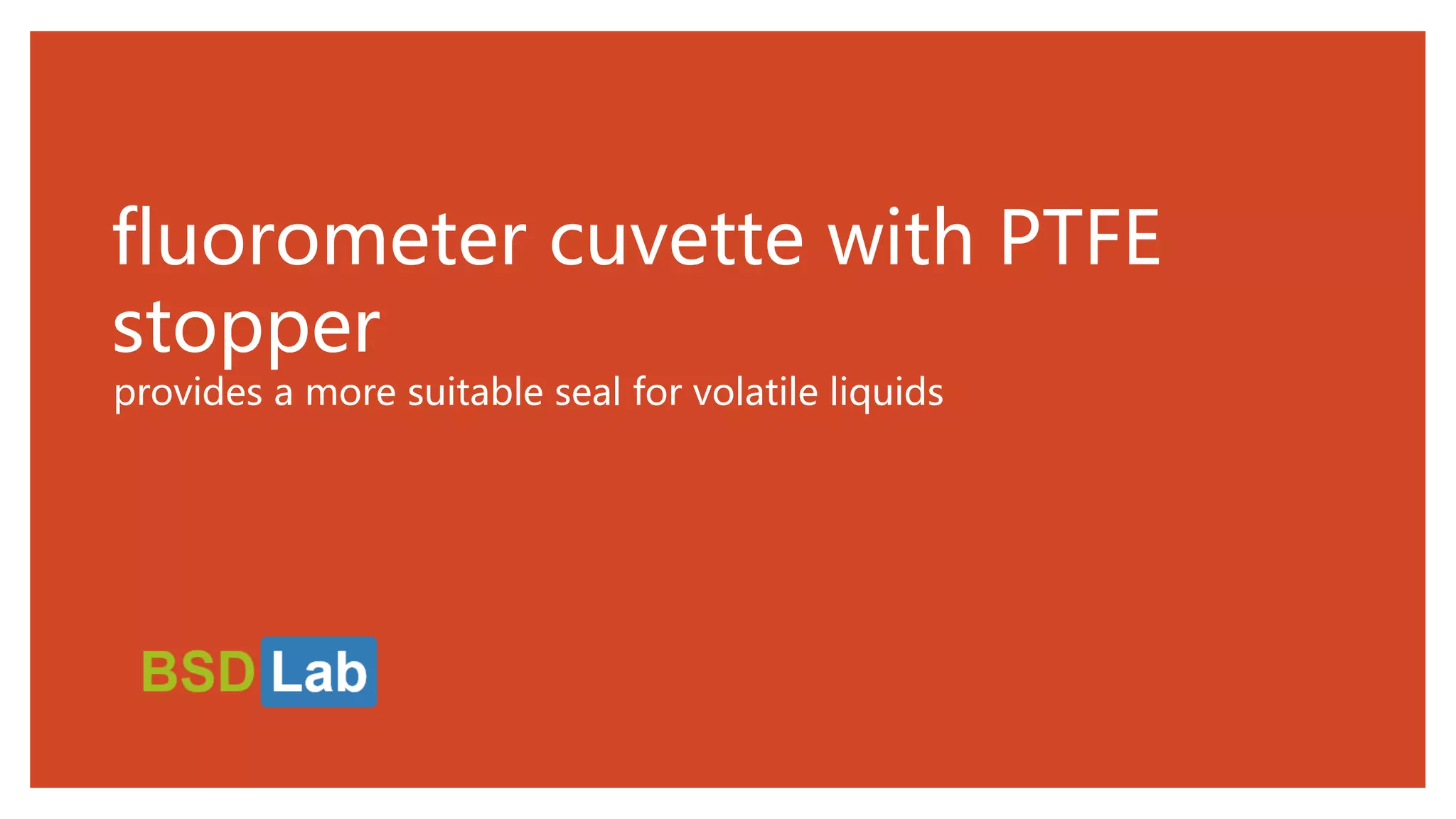 Fluorometer cuvette with PTFE stopper PPT