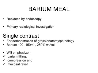 Bari Injection Fluoroscopic imaging anatomy and pathology of stomach and duodenum ...