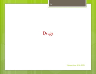 Drugs
Kuldeep Vyas M.Sc. CHN
36
 