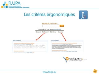 Les critères ergonomiques




         www.flupa.eu       47
 