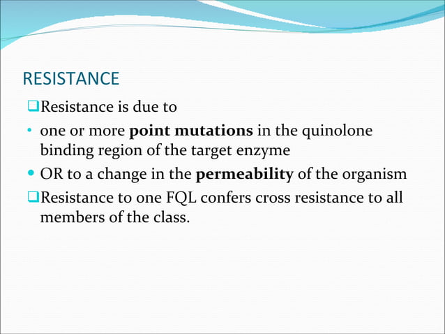 Fluoroquinolones | PPT