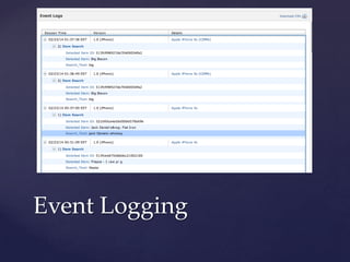 Event Logging

 