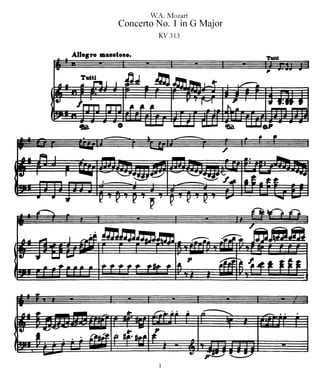 Flute concerto no 1 in g, kv 313 mov1