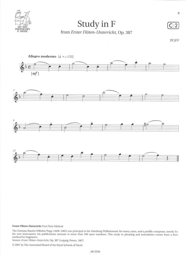 Flute exam pieces grade 1