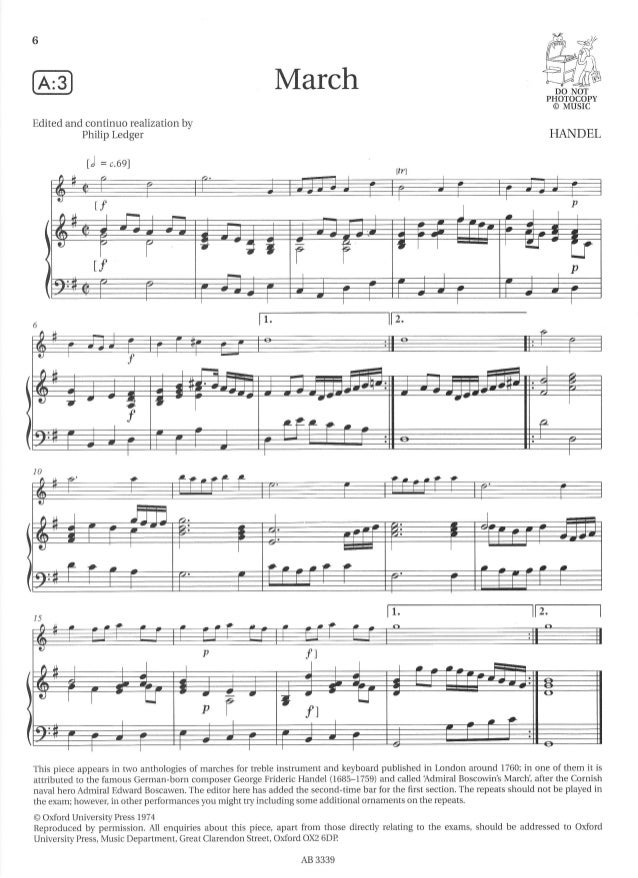 Flute exam pieces grade 1