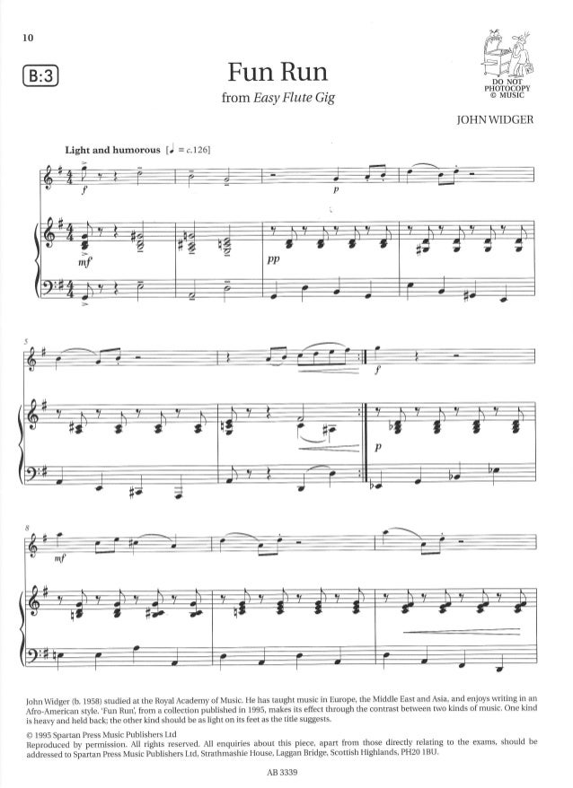 Flute exam pieces grade 1