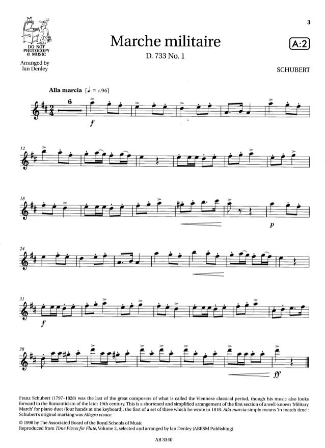Flute exam pieces grade 2