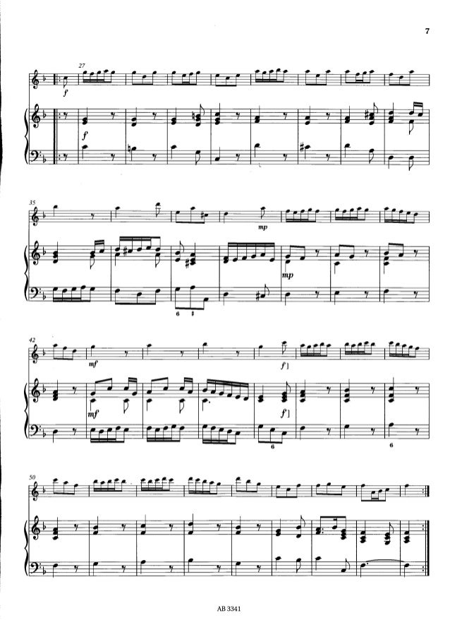 Flute exam pieces grade 3