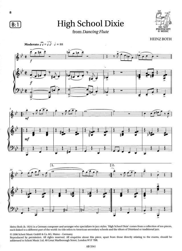 Flute exam pieces grade 3