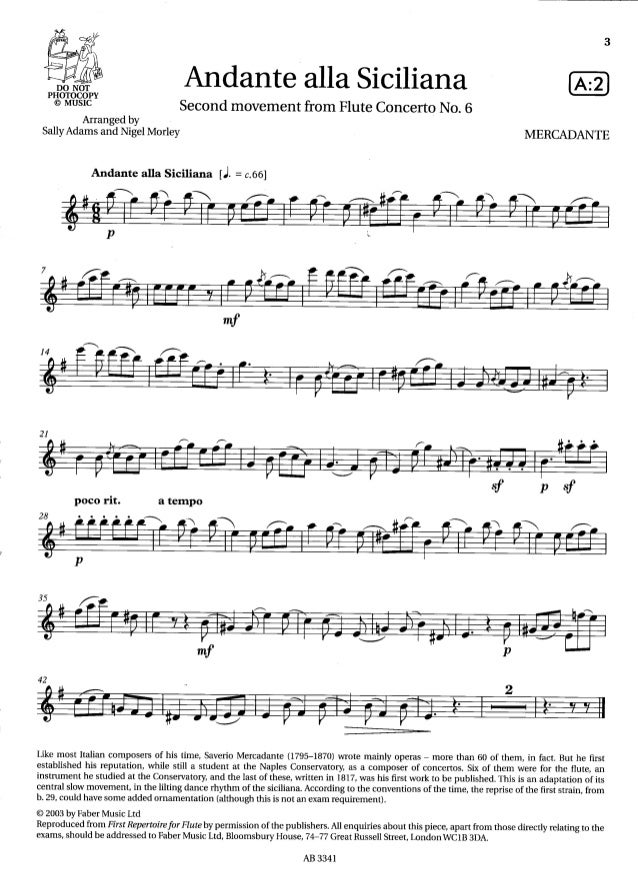 Flute exam pieces grade 3