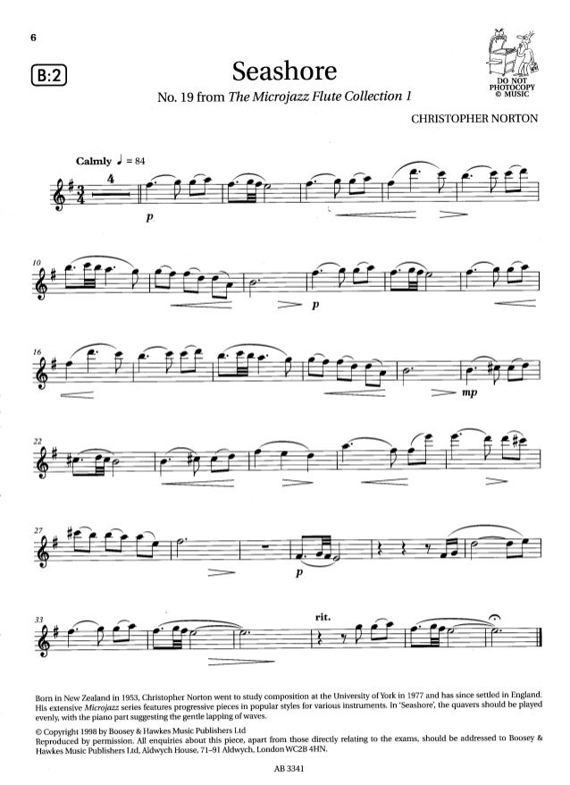 Flute exam pieces grade 3