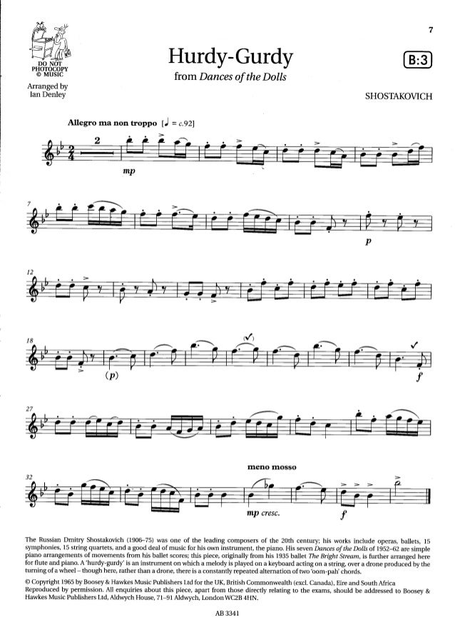 Flute exam pieces grade 3