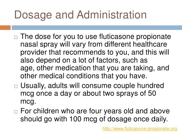 Fluticasone Prop 50 Mcg Spray Uses