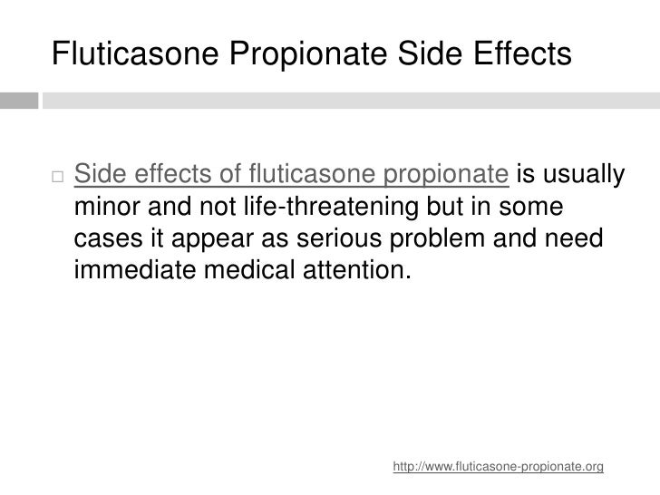 Fluticasone Propionate Side Effects
